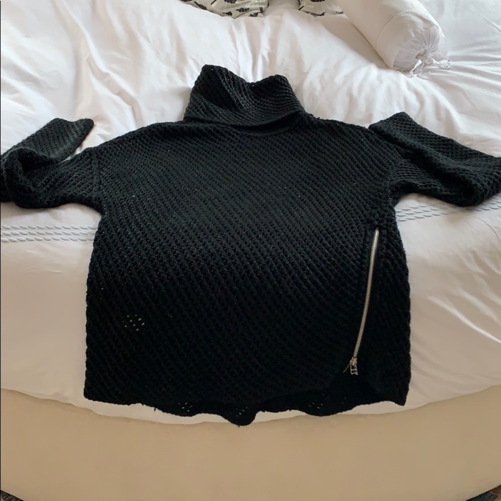 Ella Levy black turtleneck sweater
